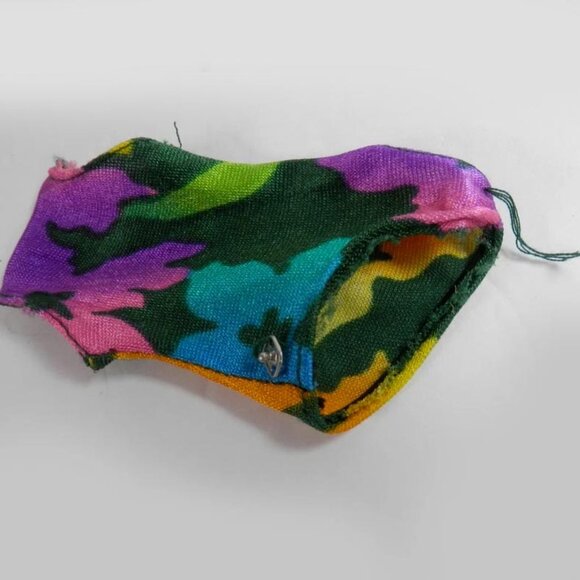 Vtg 1984 Barbie Tropical Miko Doll Green Floral One Shoulder Swimsuit 2056 - Picture 13 of 13